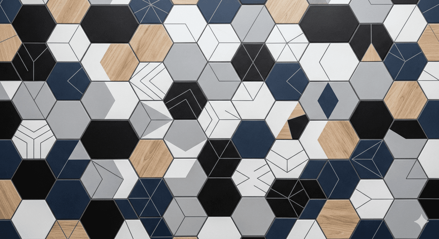 Hexagon White Tile